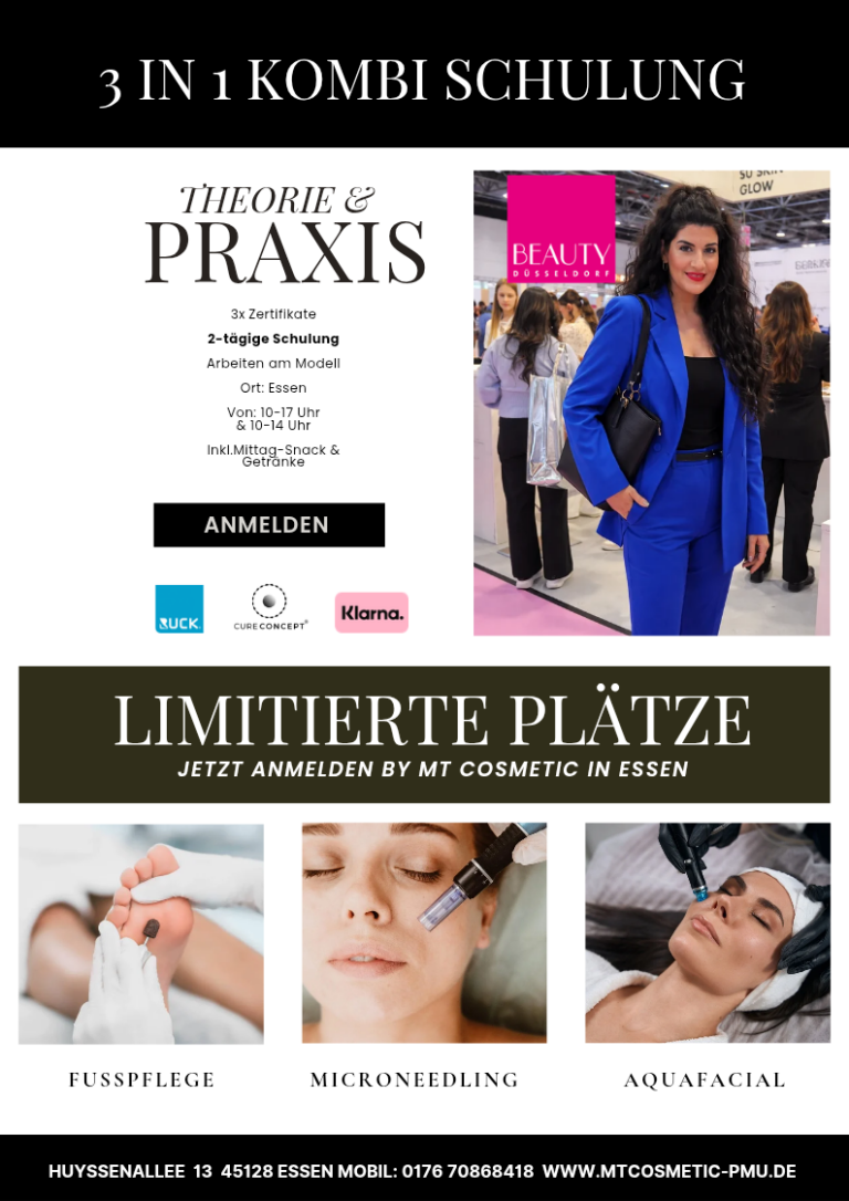 MT Cosmetic – Schulung in Aquafacial, Fußpflege und Microneedling